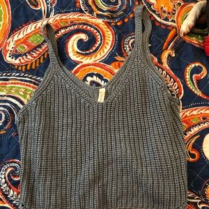 Wishlist sweater crop top tank